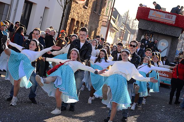 Rosenmontagszug in Büllingen