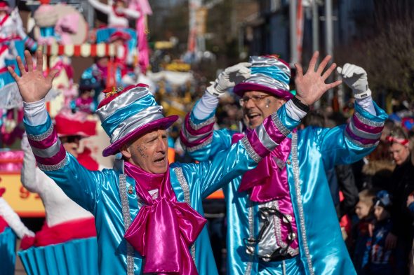 Rosenmontagszug in Kelmis