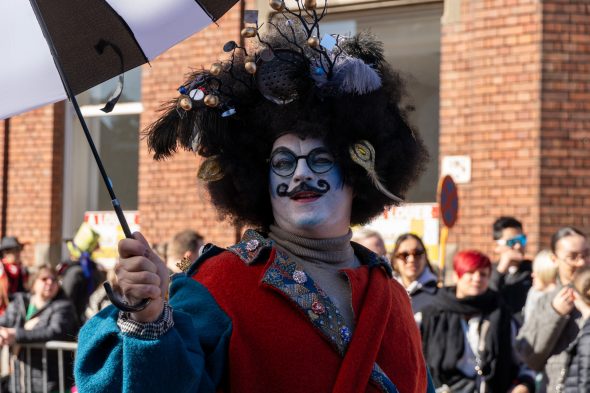 Rosenmontagszug in Kelmis