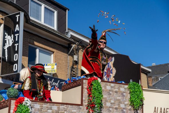 Rosenmontagszug in Kelmis