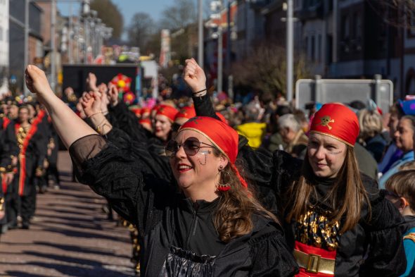 Rosenmontagszug in Kelmis