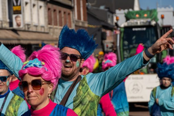 Rosenmontagszug in Kelmis