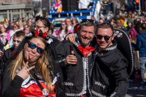 Rosenmontagszug in Kelmis