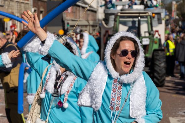 Rosenmontagszug in Kelmis