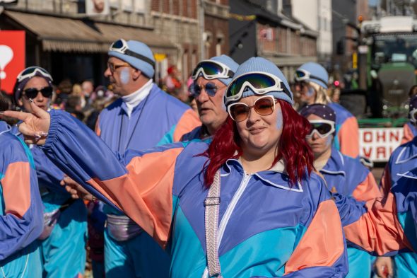 Rosenmontagszug in Kelmis