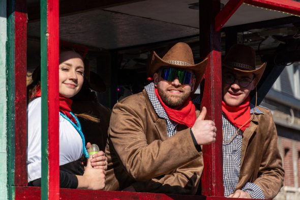 Rosenmontagszug in Kelmis