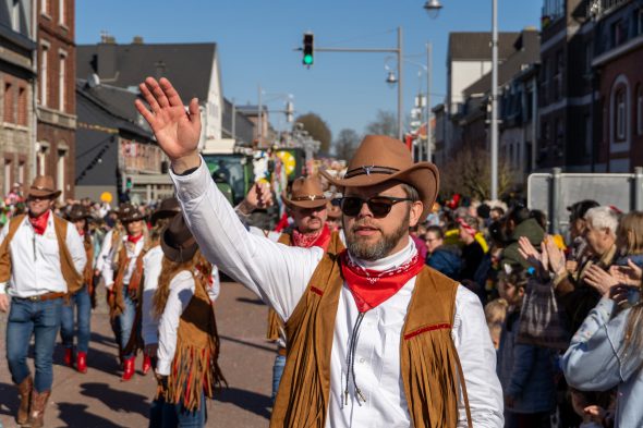 Rosenmontagszug in Kelmis