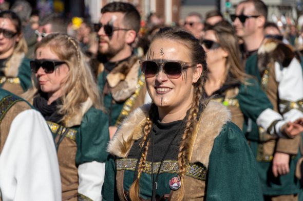 Rosenmontagszug in Kelmis