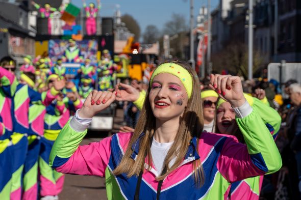 Rosenmontagszug in Kelmis