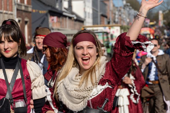 Rosenmontagszug in Kelmis