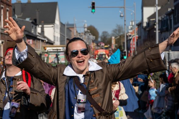 Rosenmontagszug in Kelmis