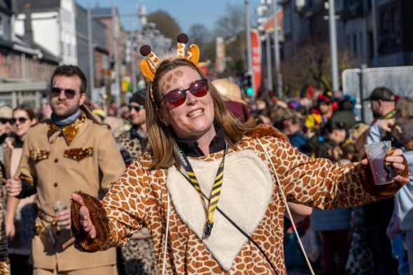 Rosenmontagszug in Kelmis