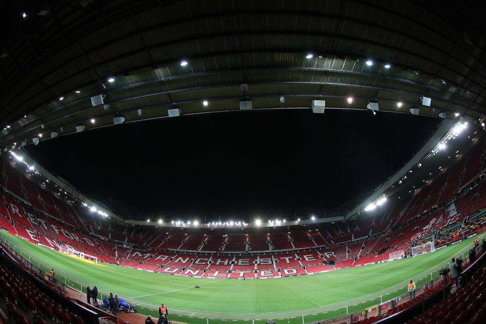 Das Stadion "Old Trafford" von Manchester United