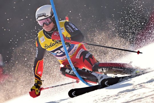 Armand Marchant beim Slalom von Kranjska Gora