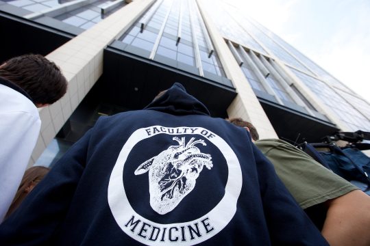 Medizinstudenten in Brüssel