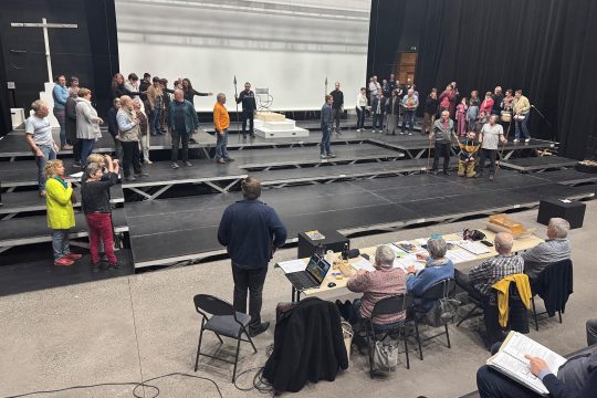 Schönberger Passionsspiele: Proben im Triangel St. Vith