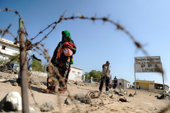 Flüchtlinge aus Somalia an der Grenze zu Dschibuti