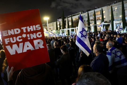 Proteste in Tel Aviv gegen den Gaza-Krieg