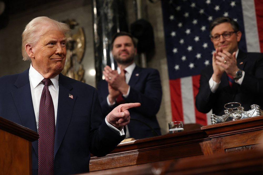 Trump bei seiner ersten Rede zur Lage der Nation