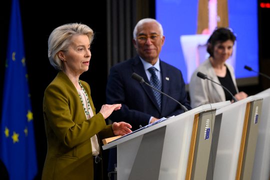 EU-Kommissionspräsidentin Ursula von der Leyen und EU-Ratspräsident Antonio Costa