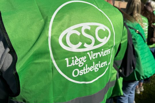 Nationaler Aktionstag der Gewerkschaften am 29. April 2025 - Protestaktion der CSC