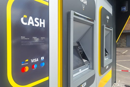 Der neue Batopin-Geldautomat in der Eupener Unterstadt