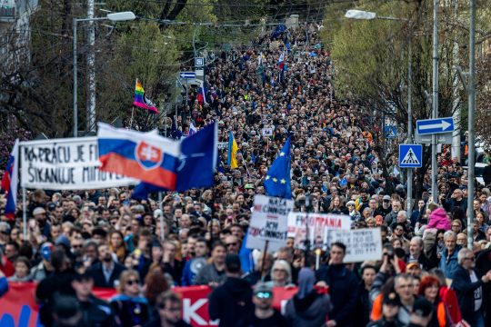 Demonstration in Bratislava