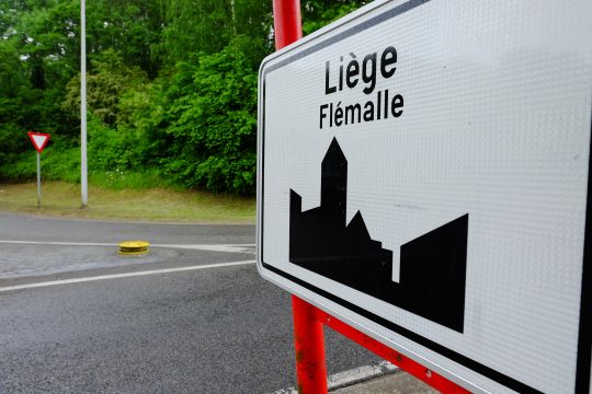 Flémalle bei Lüttich (Ortsschild)