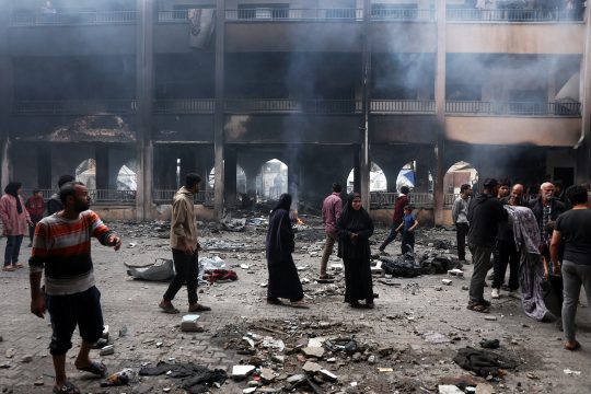 Beim israelischen Angriff auf ein ehemaliges Schulgebäude in Gaza-Stadt starben mehrere Zivilisten