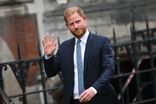 Der britische Prinz Harry nach einem Gerichtstermin in London