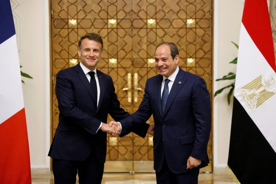Der französische Präsident Macron zu Besuch in Ägypten