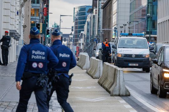Beamte der Föderalen Polizei im Einsatz