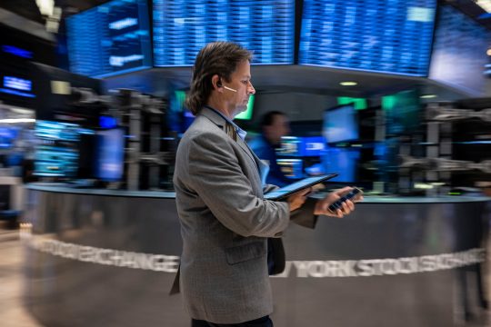 Die New Yorker Börse in der Wall Street