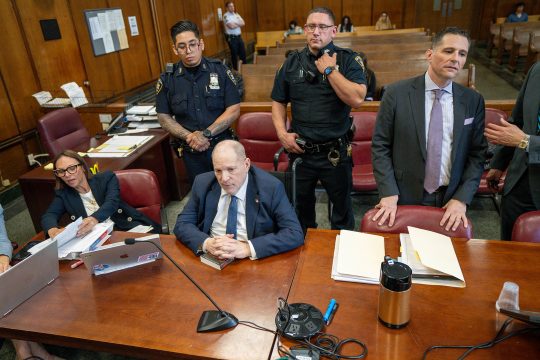 Harvey Weinstein im Gerichtssaal in New York