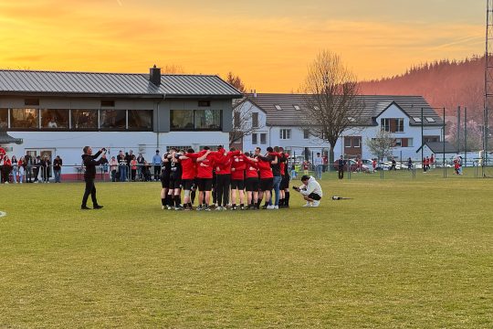 Die Mannschaft aus Recht vor Spielbeginn