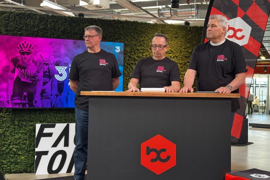 Das Planungskomitee von "3 Rides", in der Mitte Björn Müller