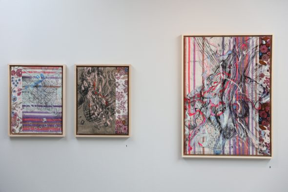 Einige Werke der Ausstellung "Duché de..." von Jana Rusch