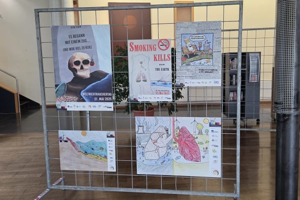 Ausstellung zum Weltnichtrauchertag in den Krankenhäusern