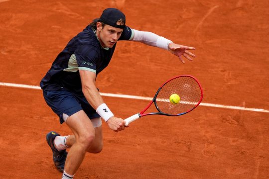 Zizou Bergs in der ersten Runde bei Roland Garros