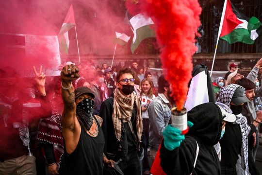 Pro-Palästina-Demo am Rande des ESC in Basel