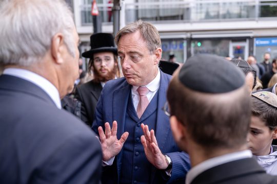 Bart De Wever am Donnerstag bei der Gedenkfeier in Antwerpen