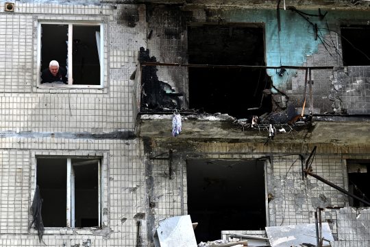 Russische Drohnenangriffe auf die ukrainische Hauptstadt Kiew