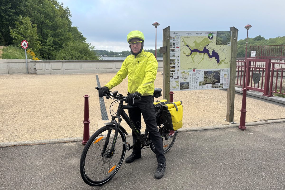 René Litt aus Elsenborn mit seinem Fahrrad