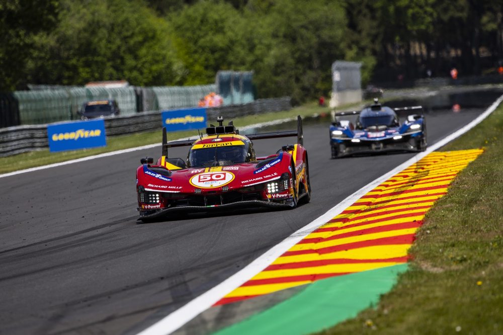 Ferrari #50 beim freien Training in Spa