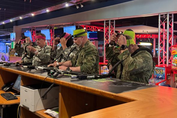 Lasergame-Spieler im Fun & Action Center in Grüfflingen