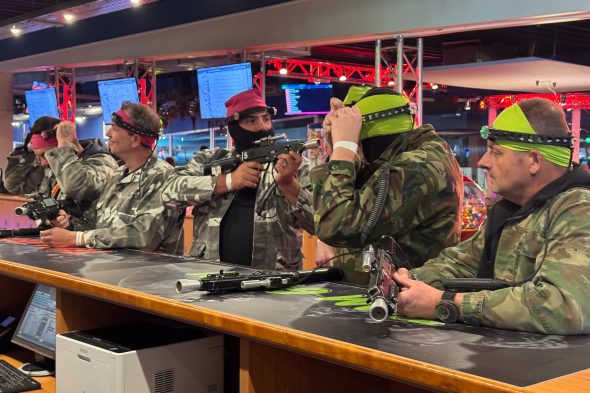 Lasergame-Spieler im Fun & Action Center in Grüfflingen