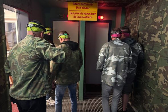 Lasergame-Spieler im Fun & Action Center in Grüfflingen