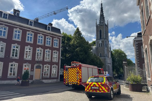Feuerwehrfahrzeuge in der Gospertstraße