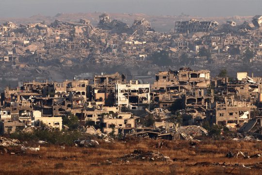 Zerstörte Gebäude im Norden des Gazastreifens