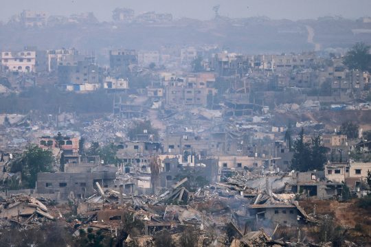 Zerstörte Häuser im Gazastreifen